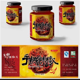 食品瓶贴标签